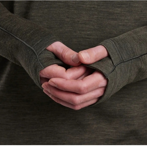 Kuhl Skar Long Sleeve Crew Tee Sz Small Rustic Relaxed Fit 100%Merino Gorpcore - Picture 6 of 11